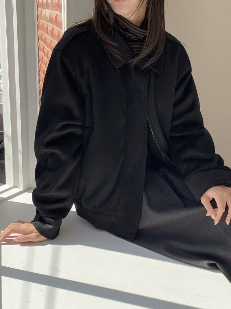 Flatyou - Korean Women Fashion - #momslook - Mohair Blouson - 10