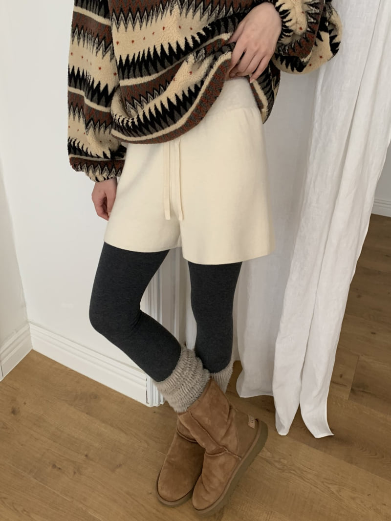 Flatyou - Korean Women Fashion - #momslook - Minimal Soft Knit Pants - 2