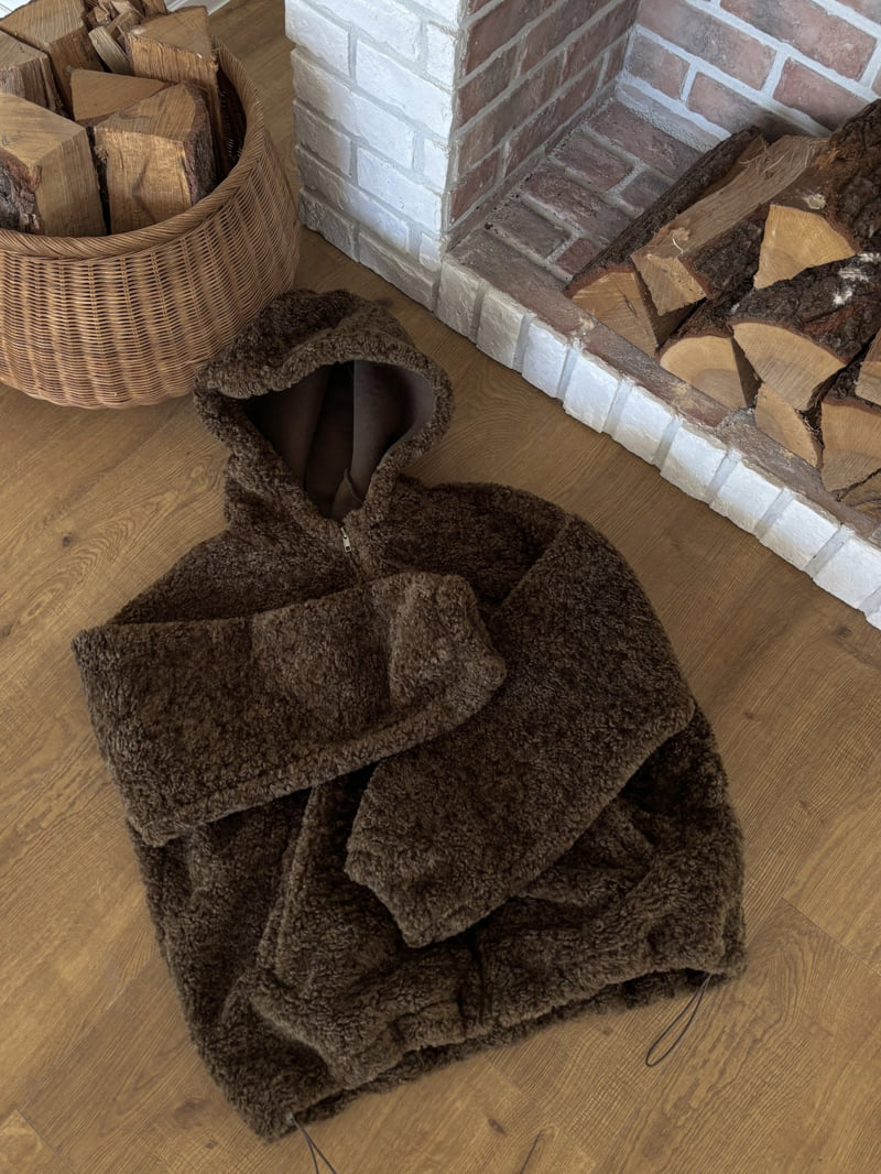 Flatyou - Korean Women Fashion - #momslook - Teddy Hooded Fleece Jumper - 6