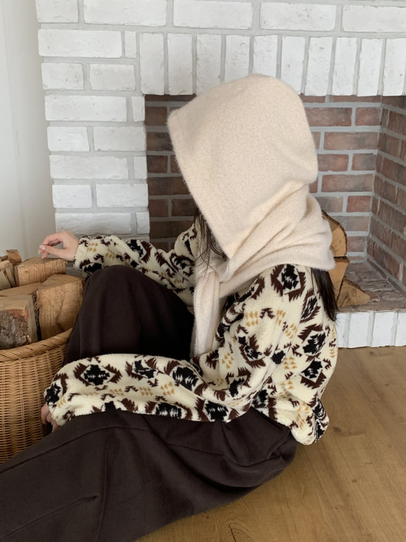 Flatyou - Korean Women Fashion - #shopsmall - Hooded Knit Muffler - 11