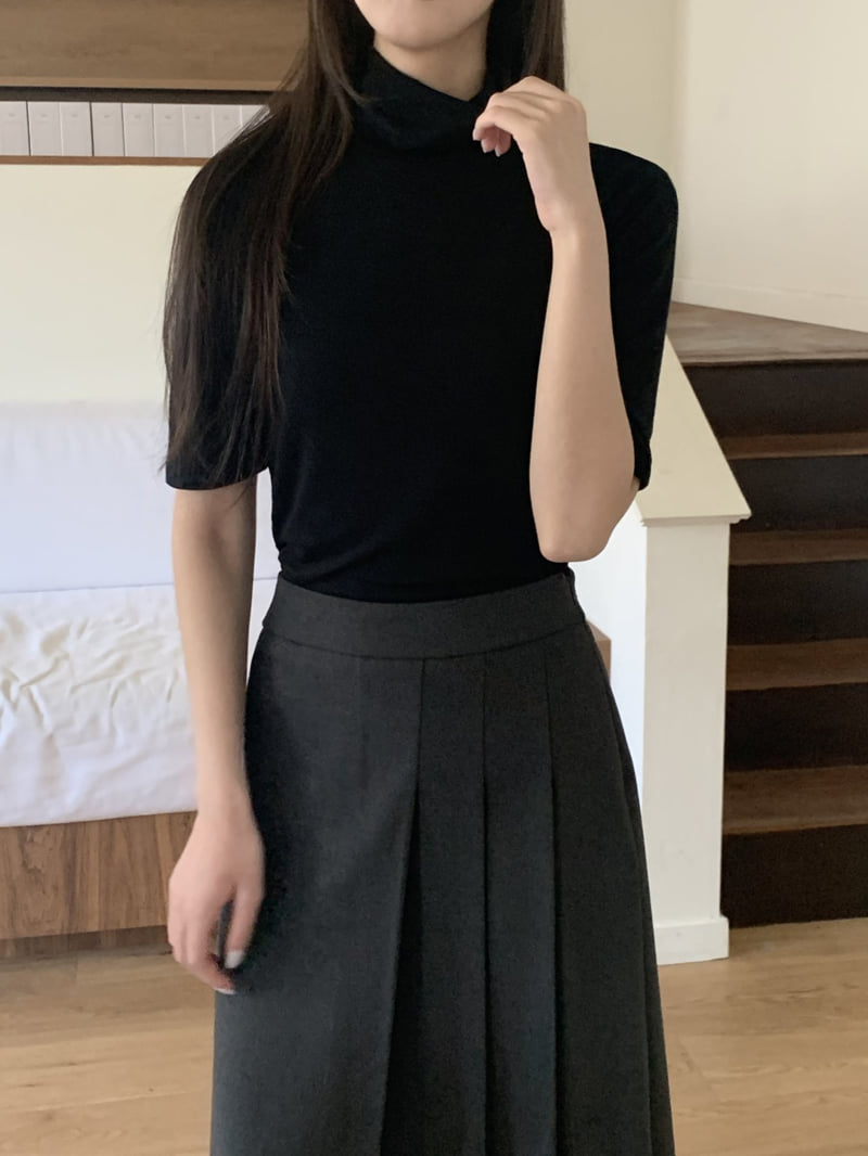 Flatyou - Korean Women Fashion - #thelittlethings - Regular Turtleneck Tee - 6