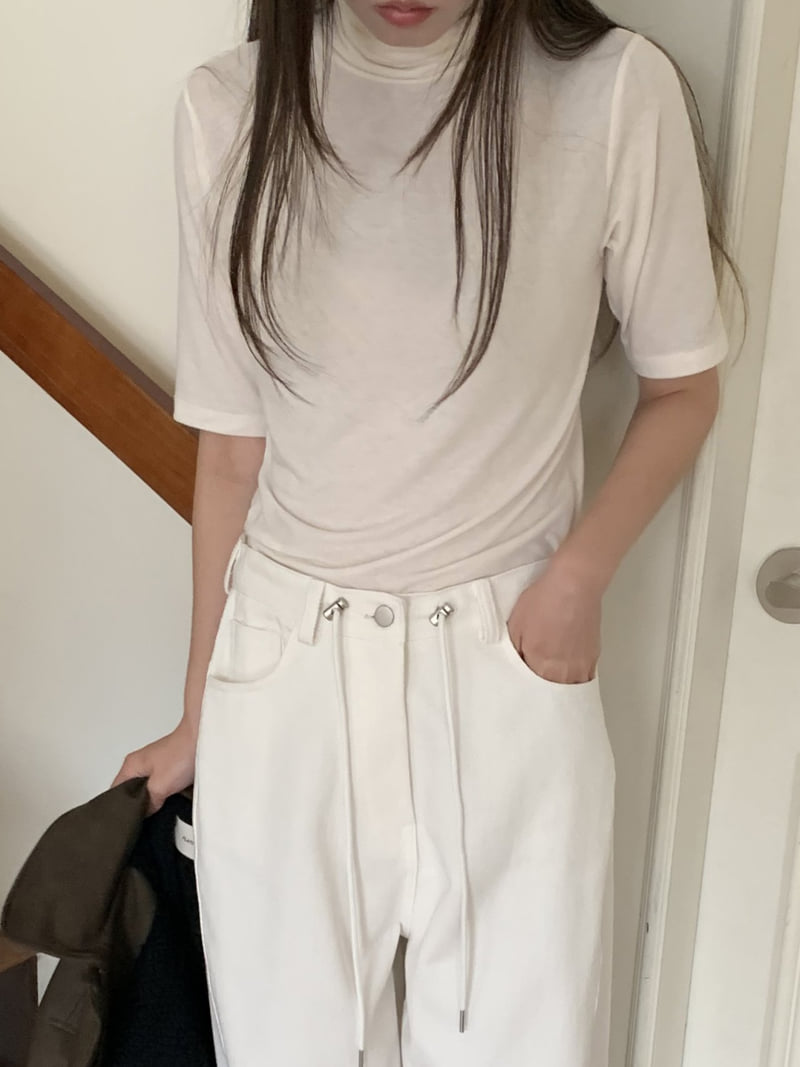 Flatyou - Korean Women Fashion - #womensfashion - Regular Turtleneck Tee - 10
