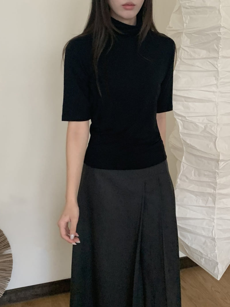 Flatyou - Korean Women Fashion - #womensfashion - Regular Turtleneck Tee - 8