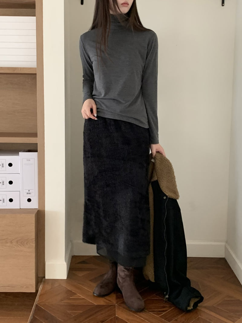 Flatyou - Korean Women Fashion - #womensfashion - Sheer Soft Skirt - 11