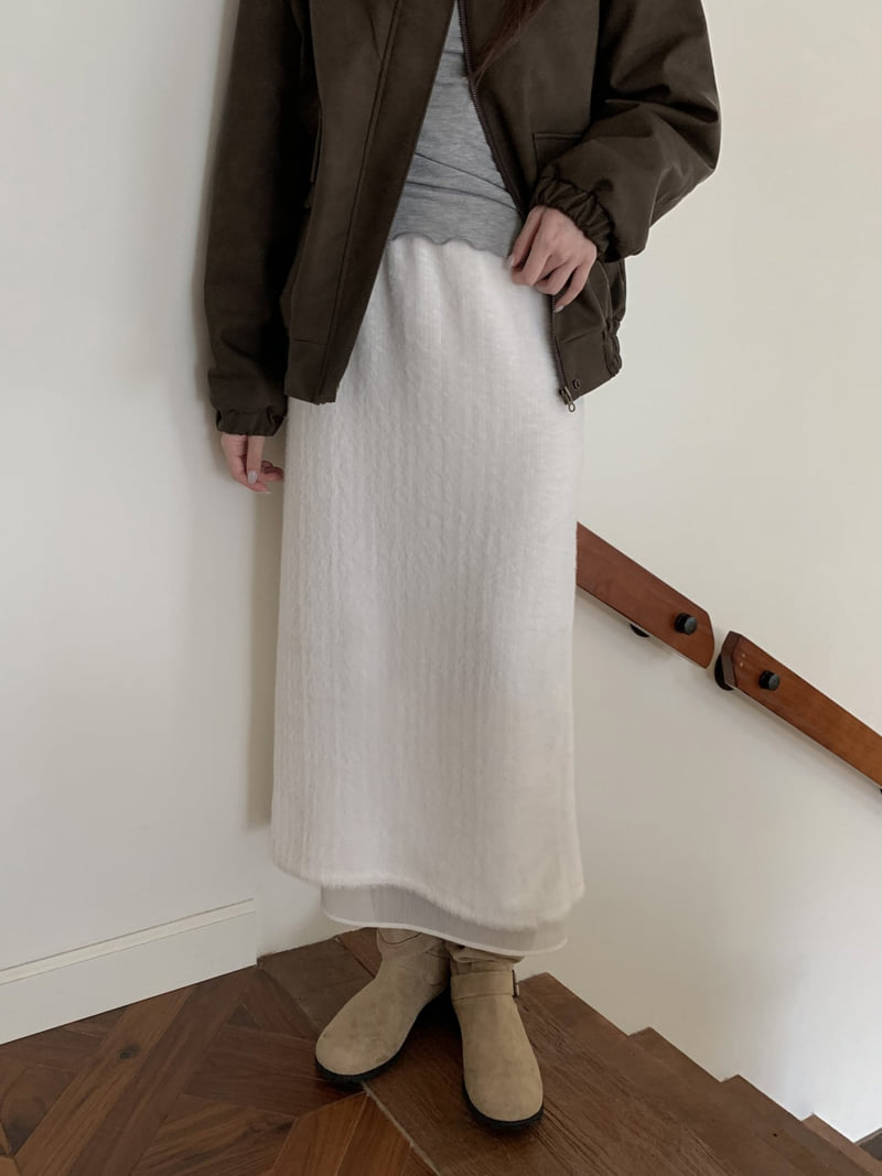 Flatyou - Korean Women Fashion - #womensfashion - Sheer Soft Skirt - 9