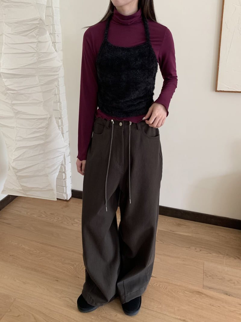 Flatyou - Korean Women Fashion - #womensfashion - Benji Fleece Balloon Pants - 5