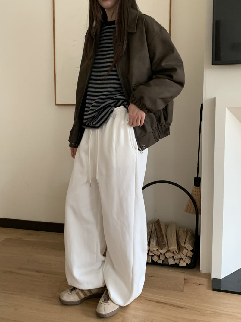 Flatyou - Korean Women Fashion - #womensfashion - Cozy Double Fleece Pants - 9