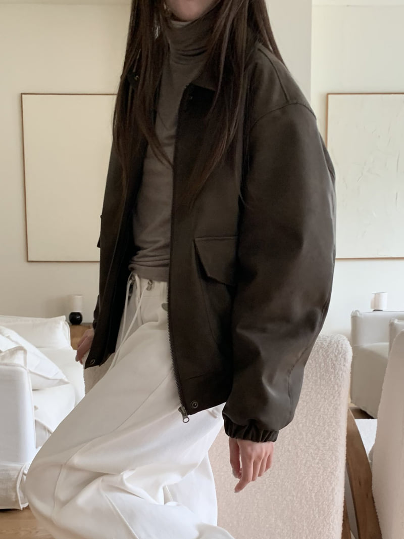 Flatyou - Korean Women Fashion - #womensfashion - Mild Shearling Blouson - 11