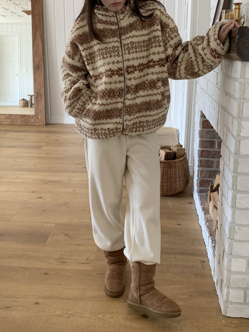 Flatyou - Korean Women Fashion - #womensfashion - Nordic Shearling Jumper - 10