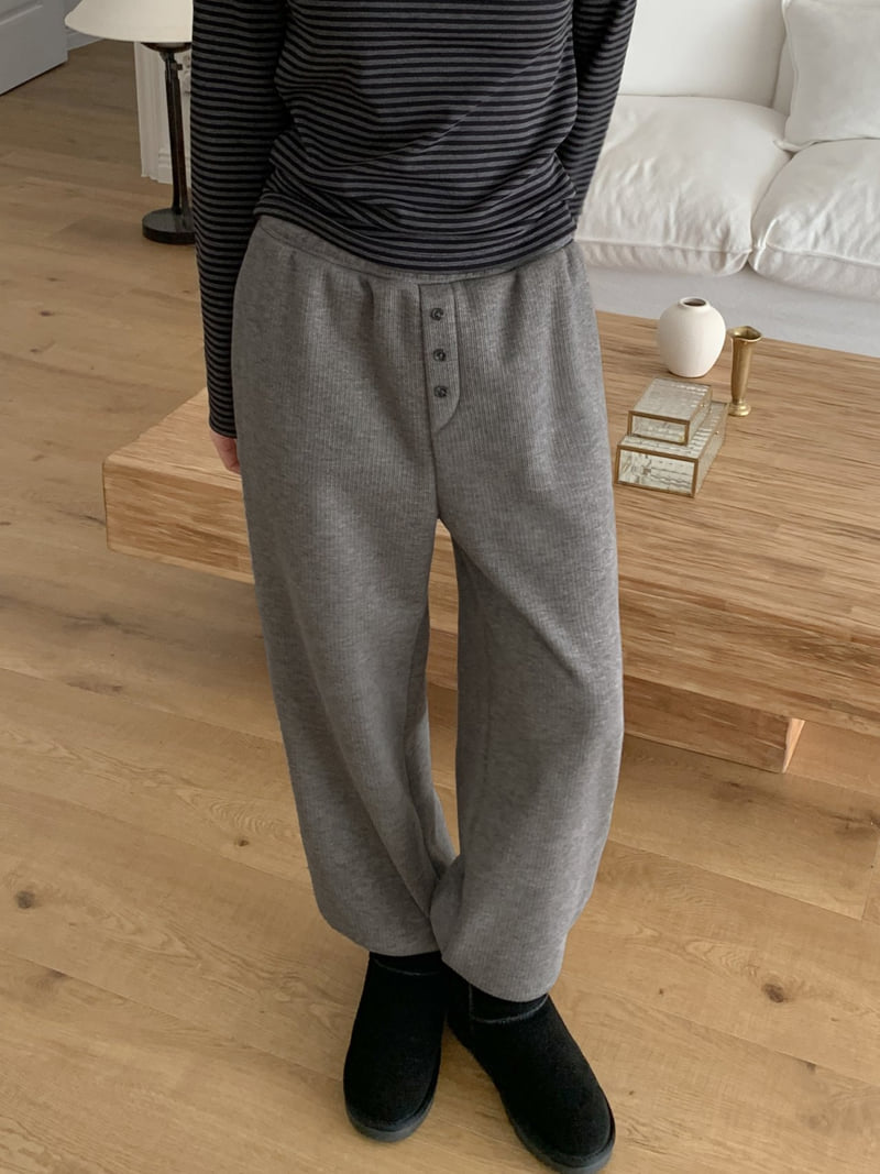 Flatyou - Korean Women Fashion - #womensfashion - Knit Fleece Pants - 5