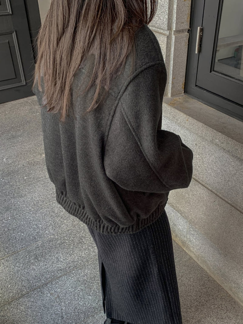 Flatyou - Korean Women Fashion - #momslook - Mohair Blouson - 4