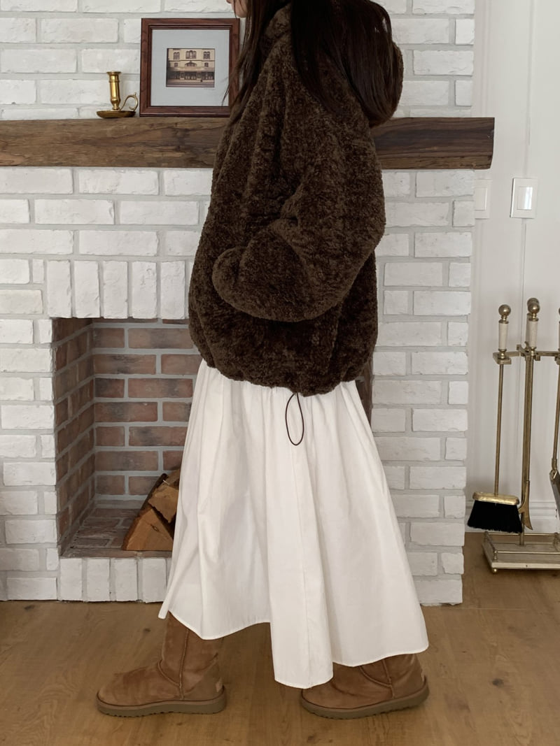 Flatyou - Korean Women Fashion - #momslook - Teddy Hooded Fleece Jumper - 4