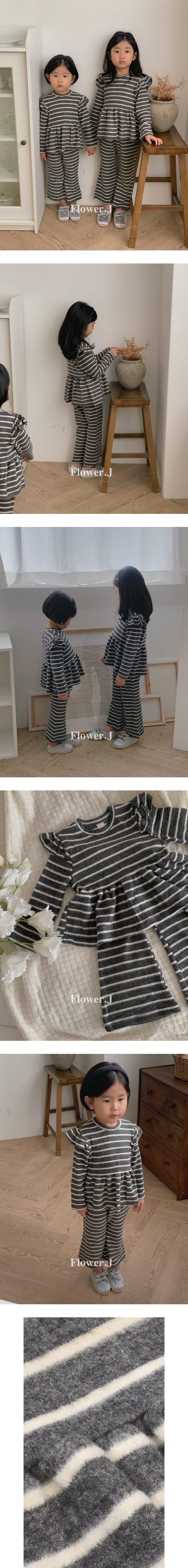Flower J - Korean Children Fashion - #childofig - Fluffy Soft Set-up