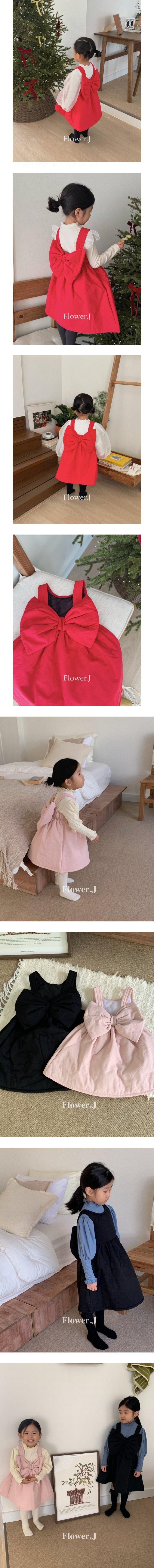 Flower J - Korean Children Fashion - #fashionkids - Big Bow One-piece