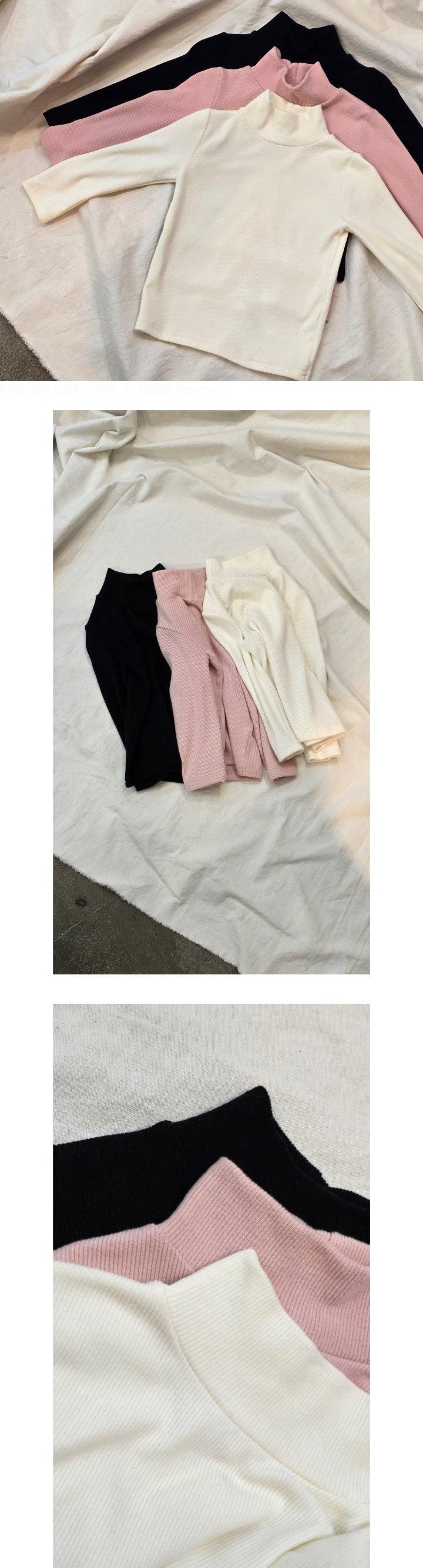 Flower J - Korean Children Fashion - #stylishchildhood - Half Turtleneck Tee
