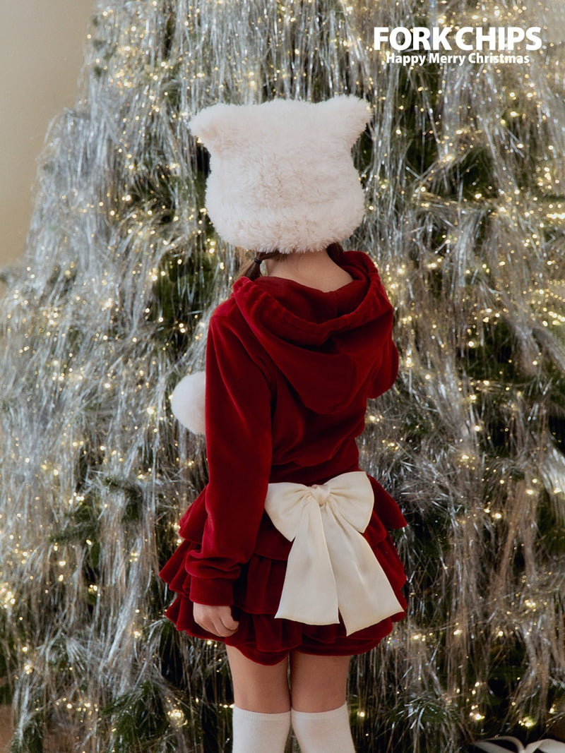 Fork Chips - Korean Children Fashion - #prettylittlegirls - Snow Beanie - 4