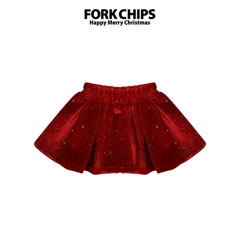 Fork Chips - Korean Children Fashion - #childofig - Twinkle Velvet Skirt
