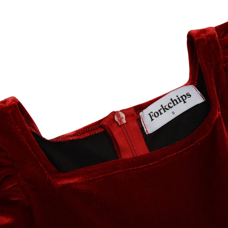 Fork Chips - Korean Children Fashion - #childrensboutique - Wonderland Dress - 3