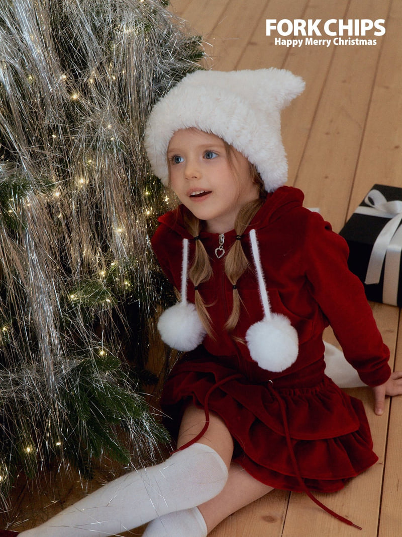 Fork Chips - Korean Children Fashion - #discoveringself - Snow Beanie - 8