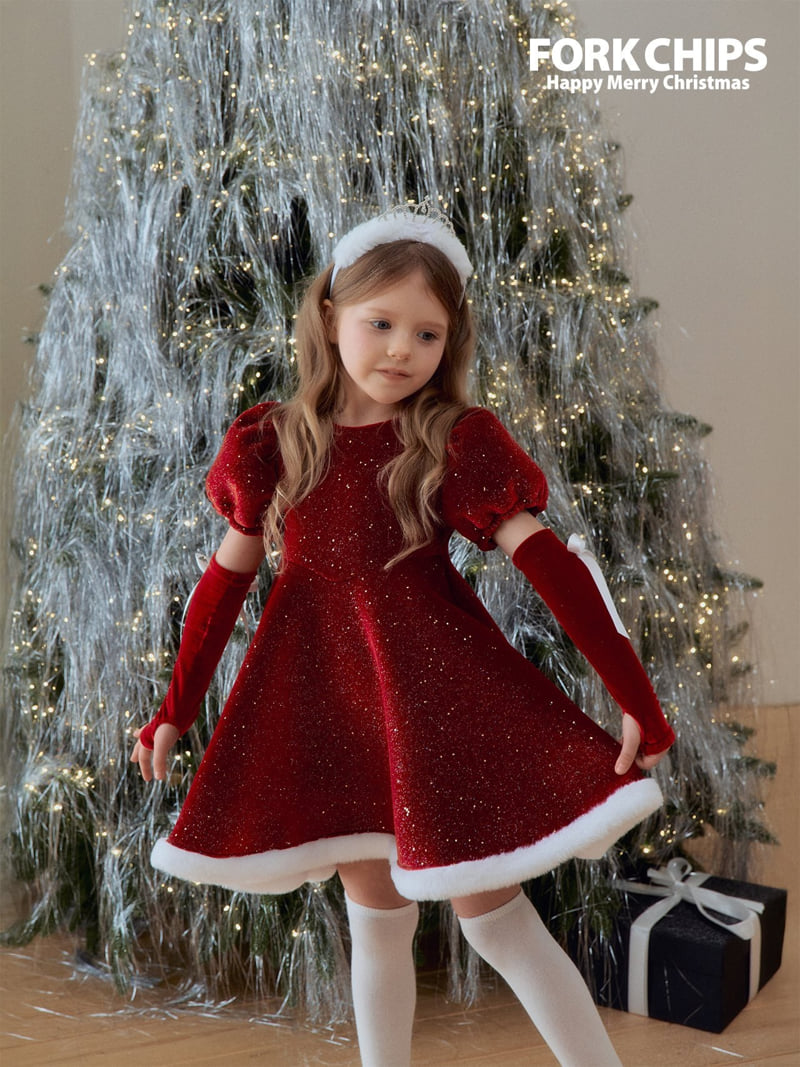 Fork Chips - Korean Children Fashion - #fashionkids - Crystal Dress - 7