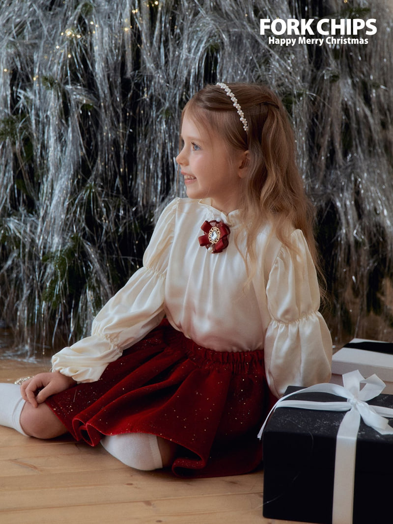 Fork Chips - Korean Children Fashion - #kidsshorts - Royal Blouse - 9