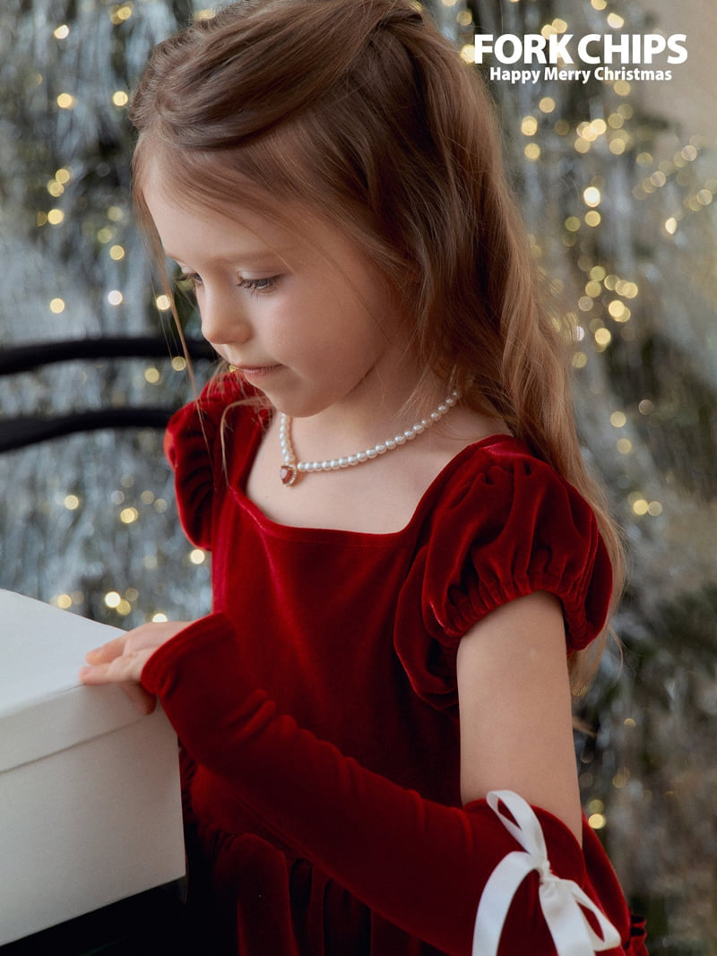 Fork Chips - Korean Children Fashion - #magicofchildhood - Wonderland Dress - 12
