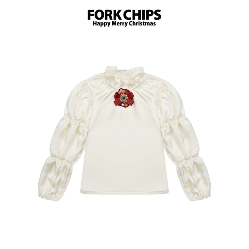 Fork Chips - Korean Children Fashion - #minifashionista - Royal Blouse