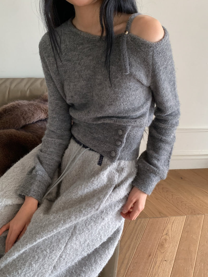 Foundation - Korean Women Fashion - #thelittlethings - Terry Angora Button Tee - 6
