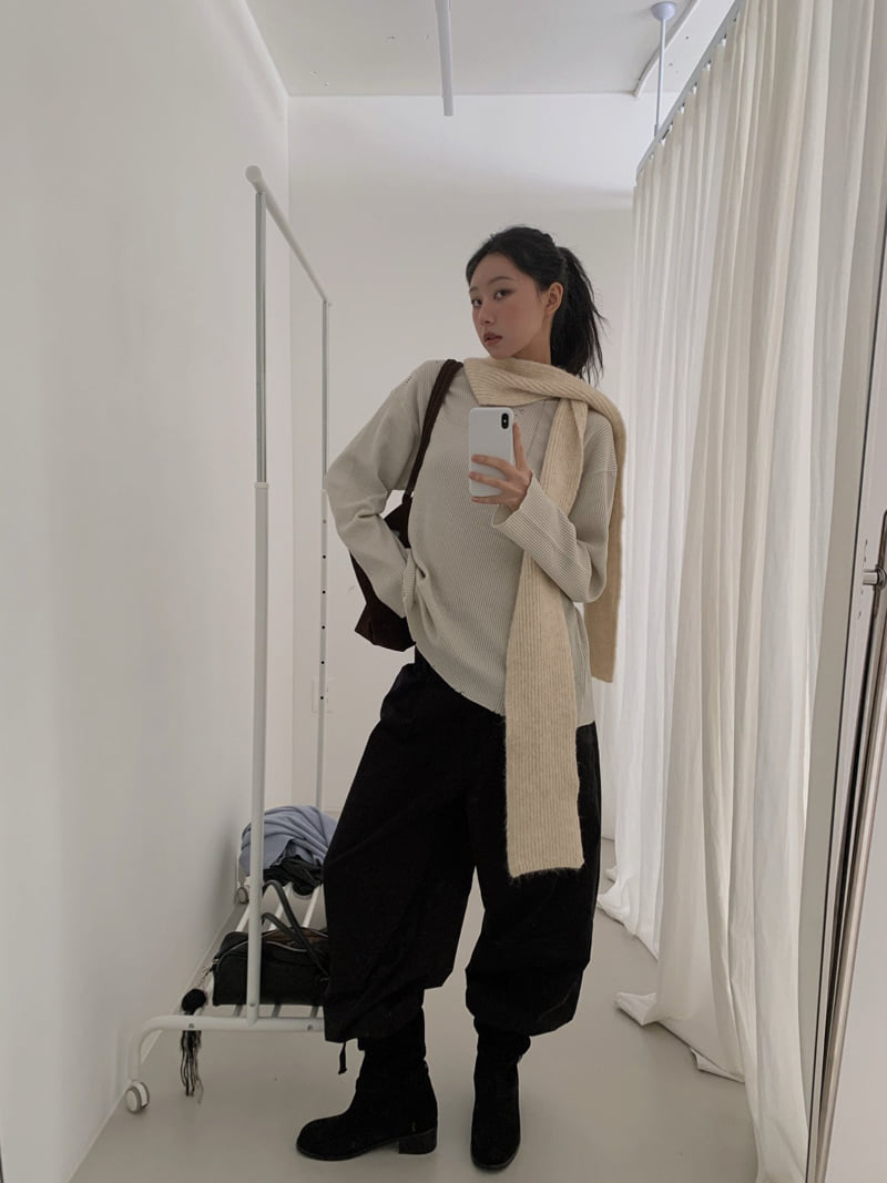 Gavara Market - Korean Women Fashion - #thelittlethings - Back To The Waffle Vintage Long Sleeve Tee - 12