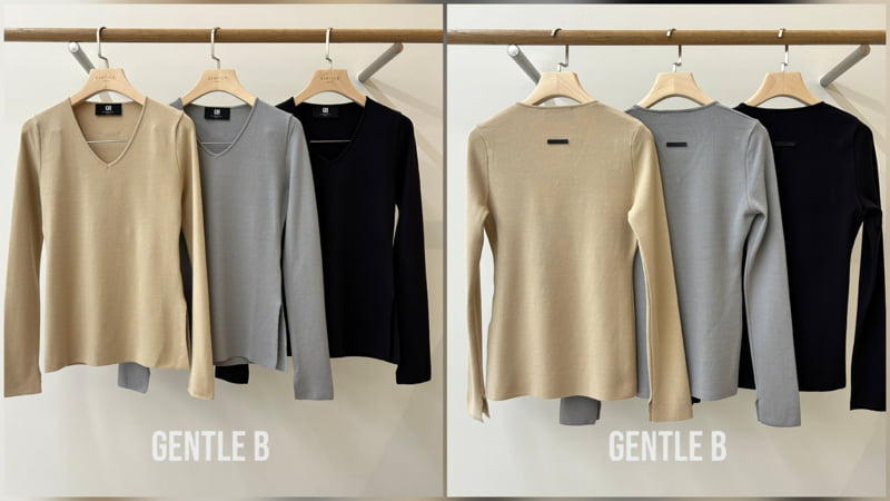 Gentle B - Korean Women Fashion - #shopsmall - Attention V-Neck Knit - 7