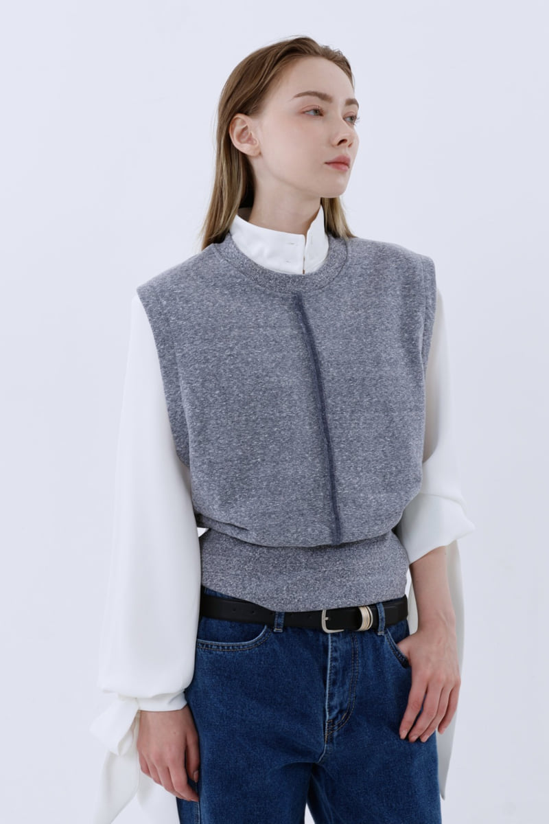 Gentle B - Korean Women Fashion - #thatsdarling - Gauze Terry Vest - 5