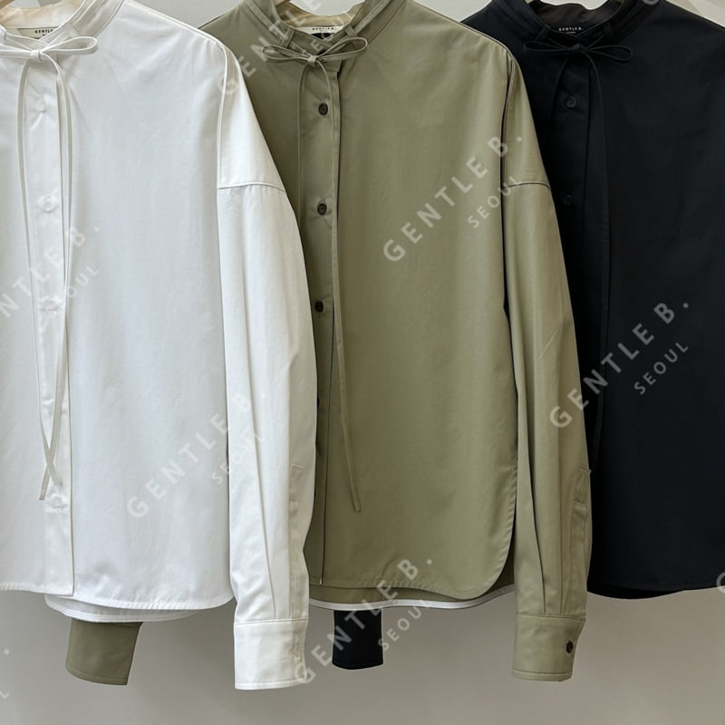 Gentle B - Korean Women Fashion - #thelittlethings - Tie Neck Shirt - 10