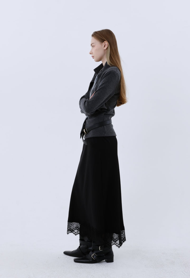Gentle B - Korean Women Fashion - #thatsdarling - Bokashi Layered Top Cardigan - 4