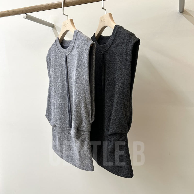 Gentle B - Korean Women Fashion - #womensfashion - Gauze Terry Vest - 10