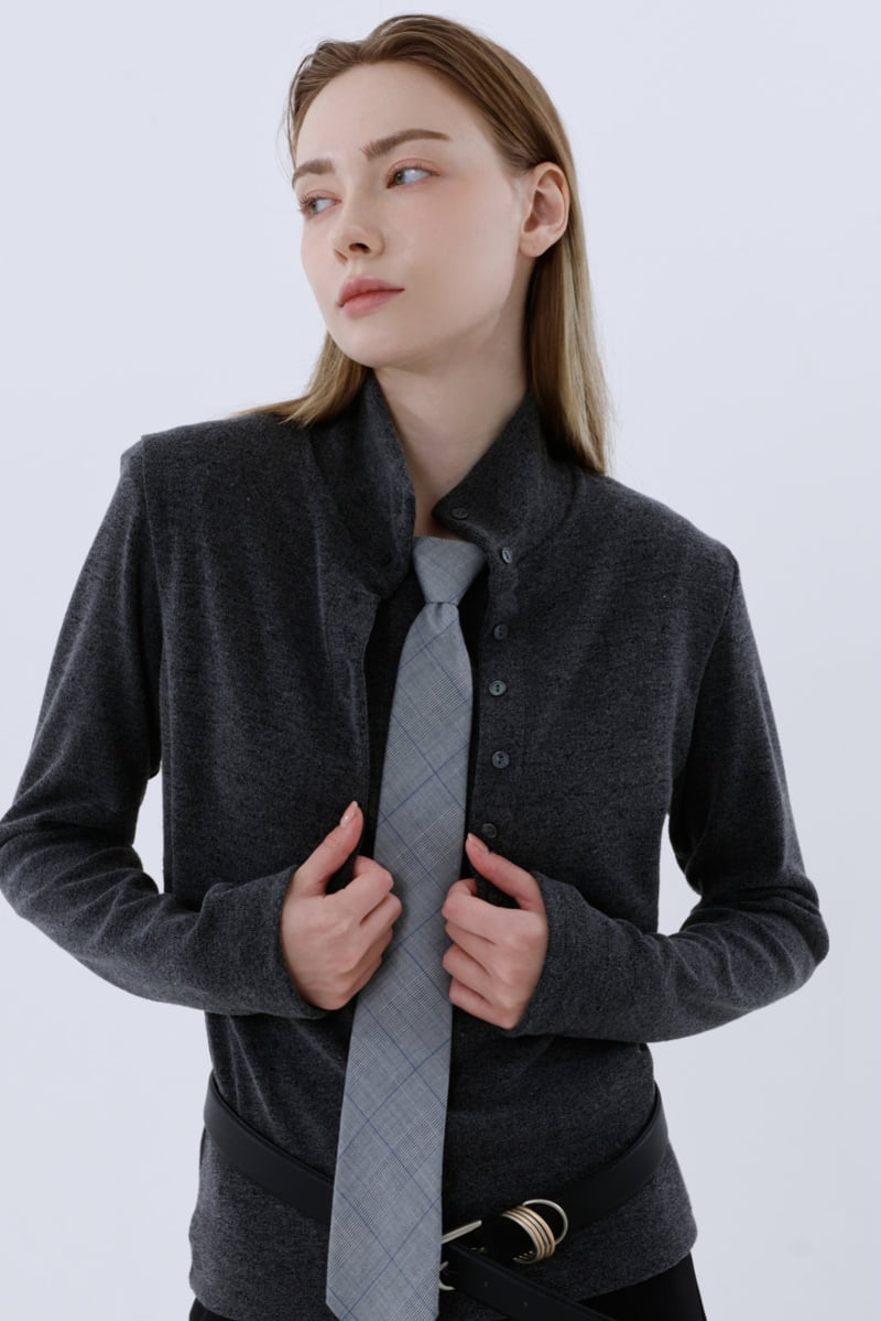 Gentle B - Korean Women Fashion - #womensfashion - Bokashi Layered Top Cardigan - 8