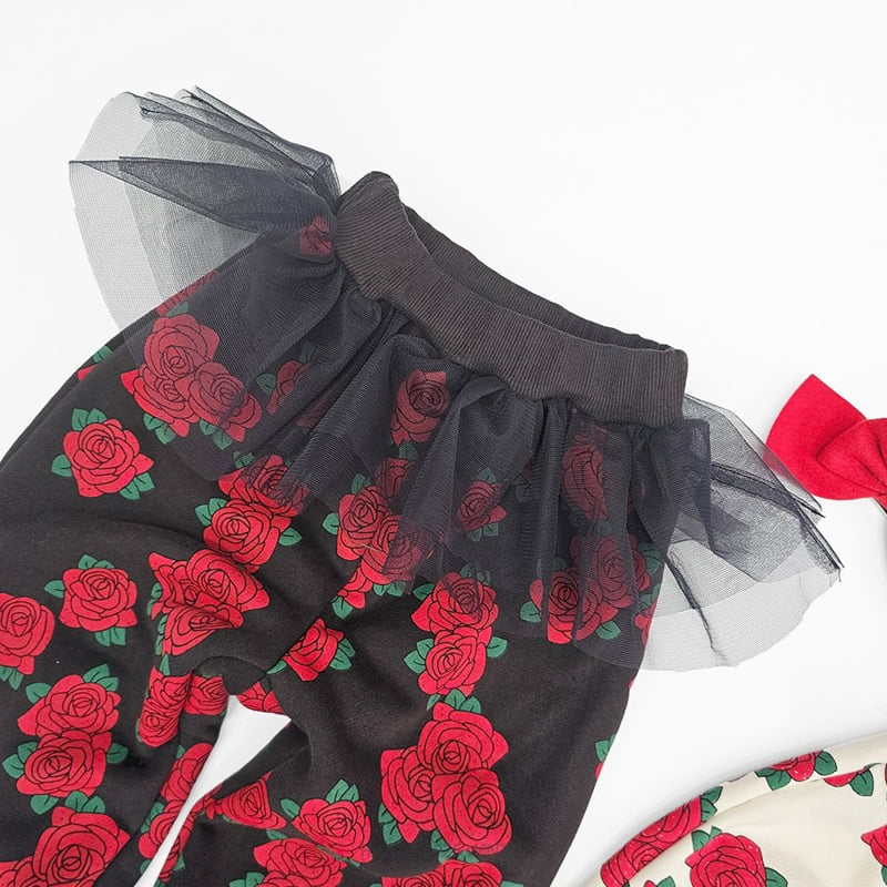 Hanab - Korean Children Fashion - #fashionkids - Lace Rose Set - 8