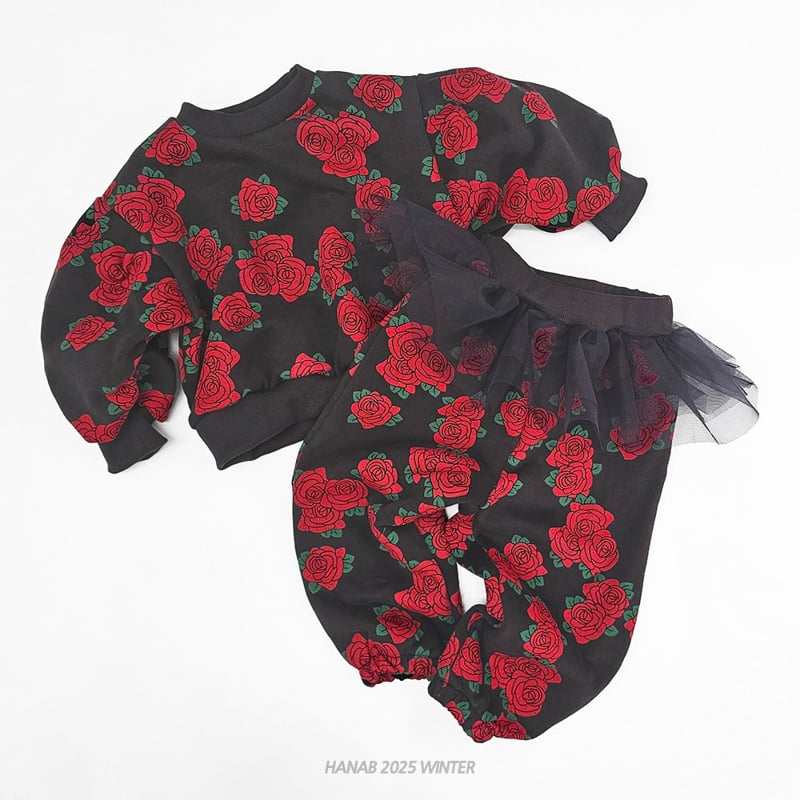 Hanab - Korean Children Fashion - #prettylittlegirls - Lace Rose Set - 2