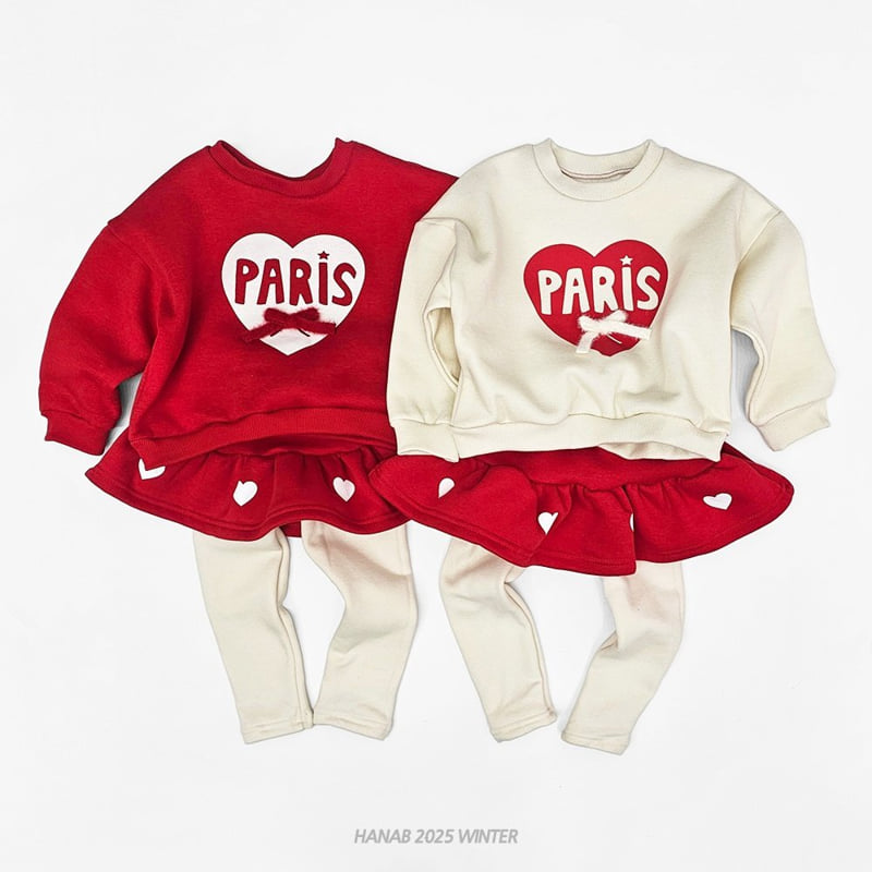 Hanab - Korean Children Fashion - #prettylittlegirls - Paris Heart Set