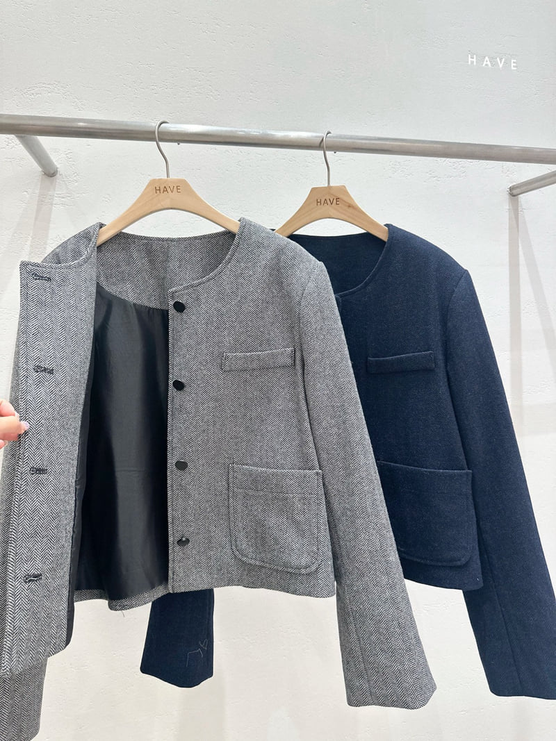 Have - Korean Women Fashion - #womensfashion - Laon Herringbone Jacket - 4