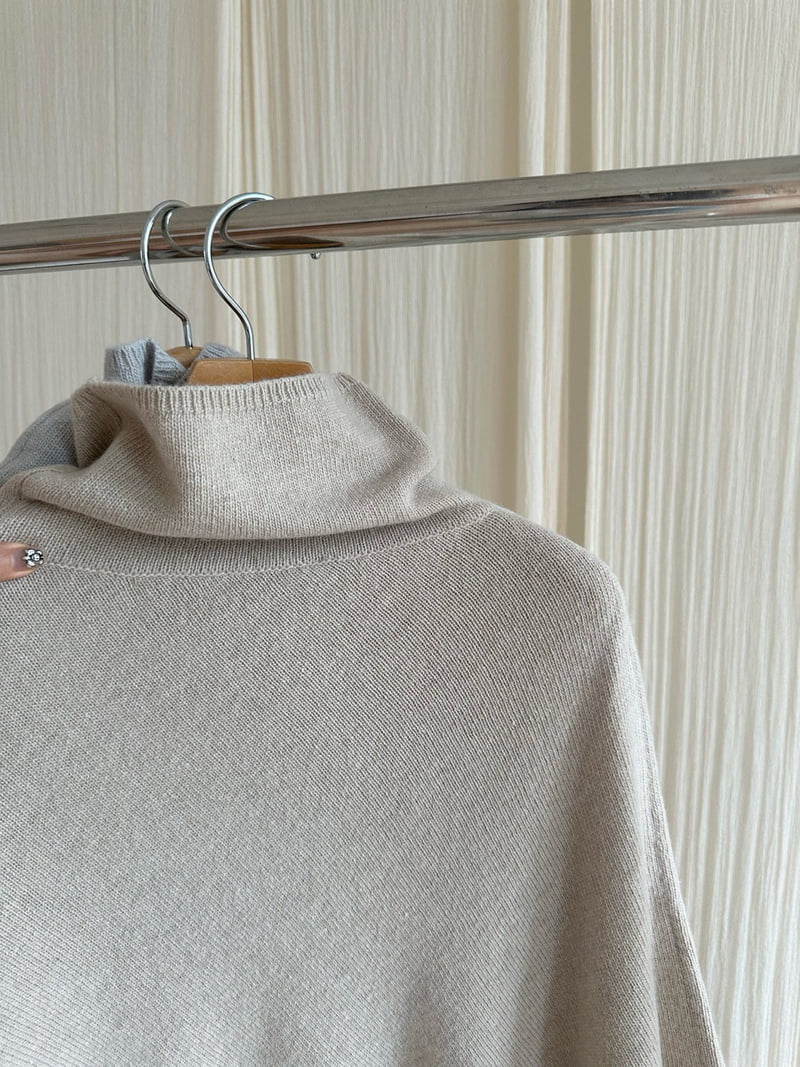 Have - Korean Women Fashion - #momslook - Turtle Neck Square Cape - 3