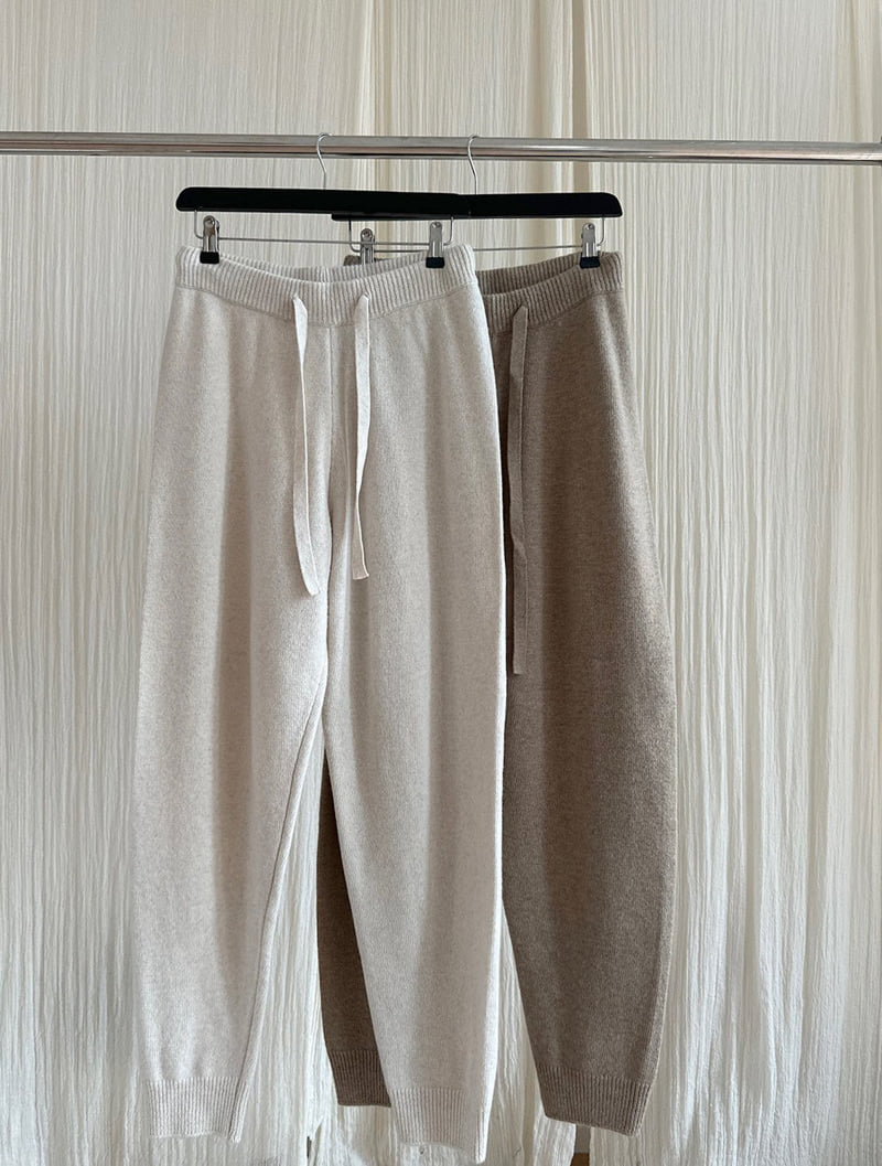 Have - Korean Women Fashion - #momslook - Cell Knit Jogger Pants