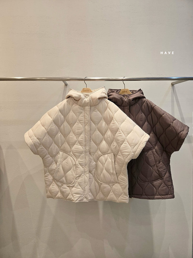 Have - Korean Women Fashion - #momslook - Hooded Padding Poncho - 2