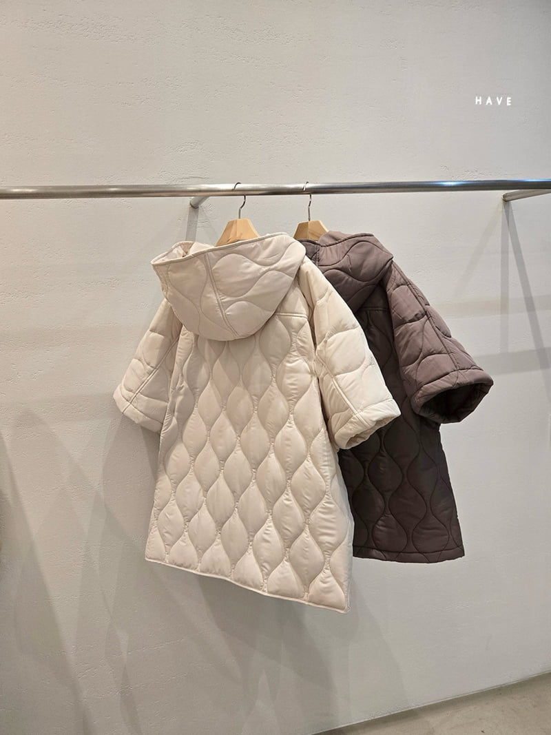 Have - Korean Women Fashion - #momslook - Hooded Padding Poncho - 8