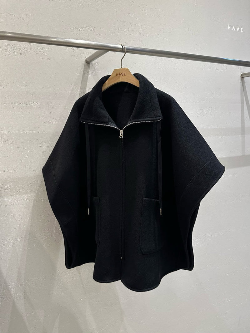 Have - Korean Women Fashion - #momslook - Cape Zip-Up Jacket - 2