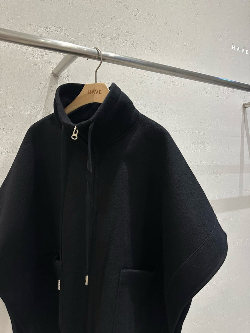 Have - Korean Women Fashion - #womensfashion - Cape Zip-Up Jacket - 4