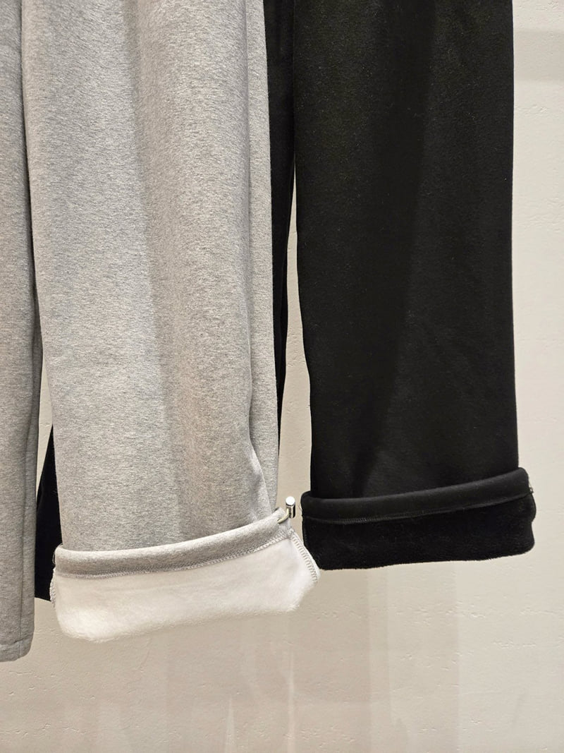 Have - Korean Women Fashion - #momslook - Fleece Banding Seam Pants - 6