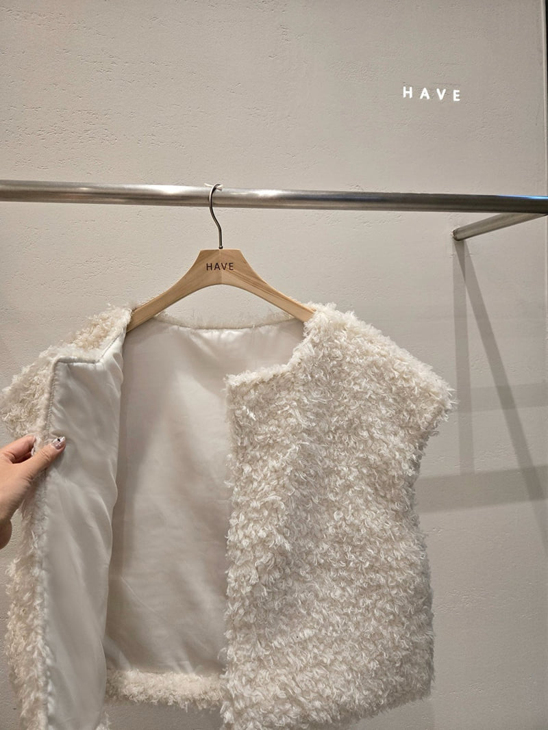 Have - Korean Women Fashion - #womensfashion - Dew Wool Vest - 4