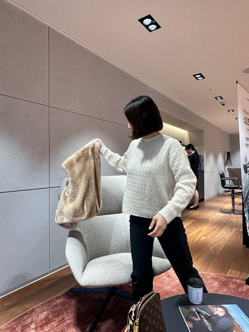 Have - Korean Women Fashion - #momslook - Cable Wholegarment Knit - 8