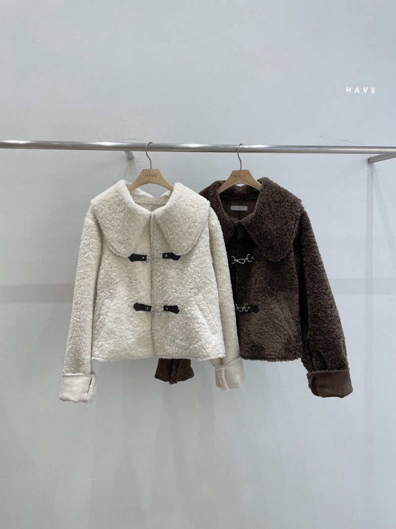 Have - Korean Women Fashion - #shopsmall - Big Collar Shearling Jacket - 8