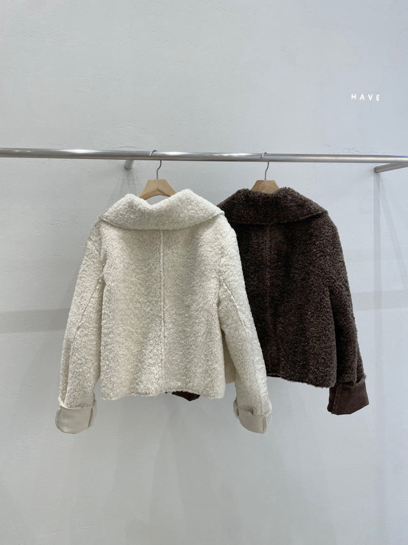 Have - Korean Women Fashion - #thatsdarling - Big Collar Shearling Jacket - 9